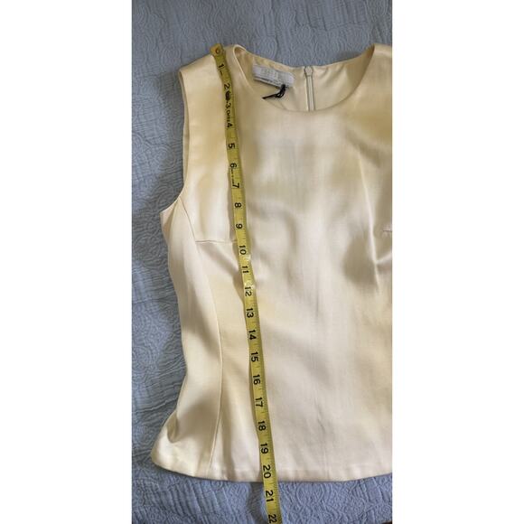 Vintage Prada Y2K Satin Shell Tank Ivory Raso Luce w/ Tags Italy Sz IT 38 - Picture 7 of 10
